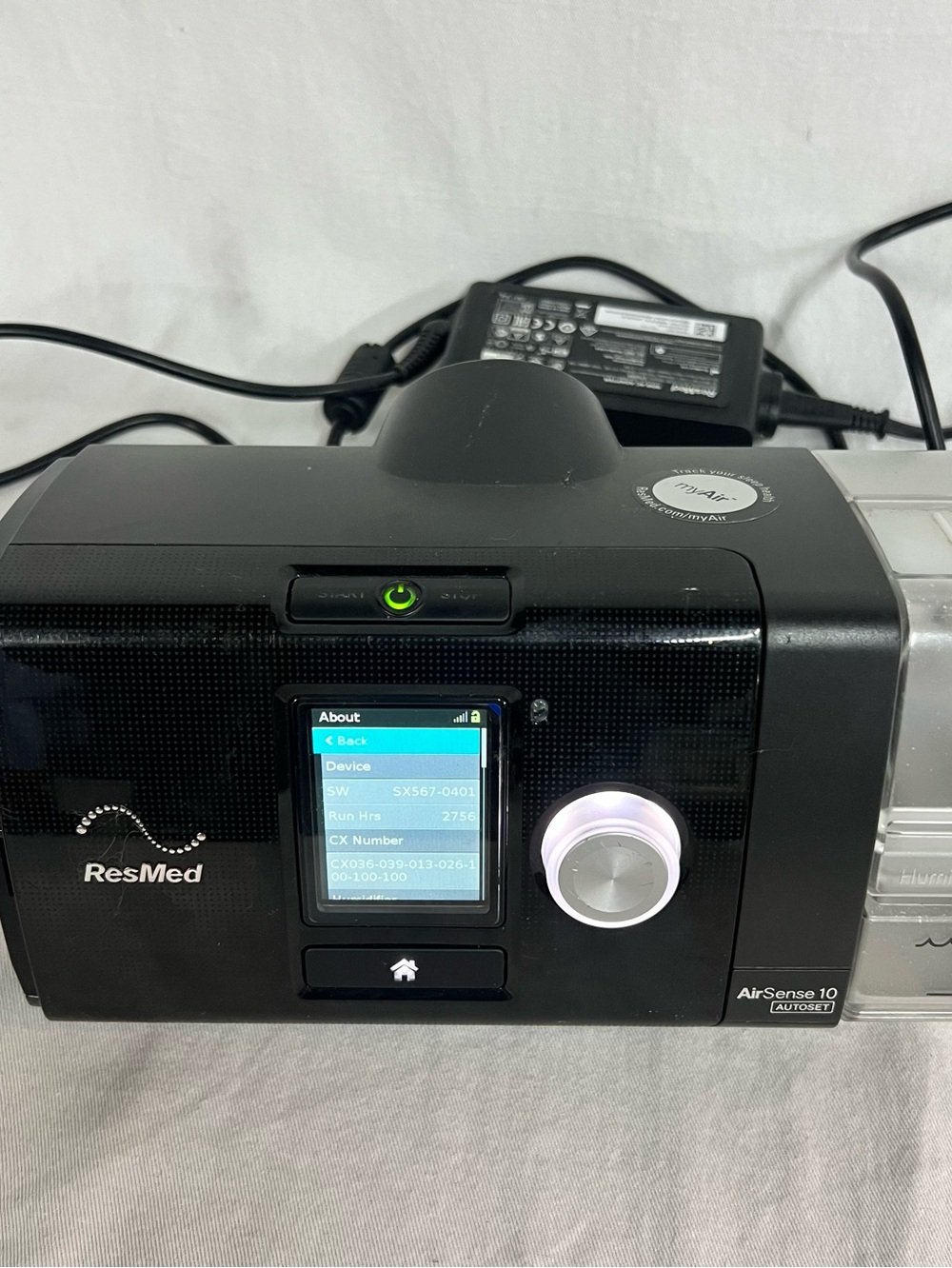 AIRSENSE 10 AUTOSET BLACK SLEEP MACHINE 2756 RUN HOURS